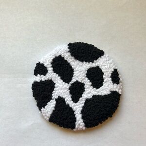 Mug rug punch needle coaster